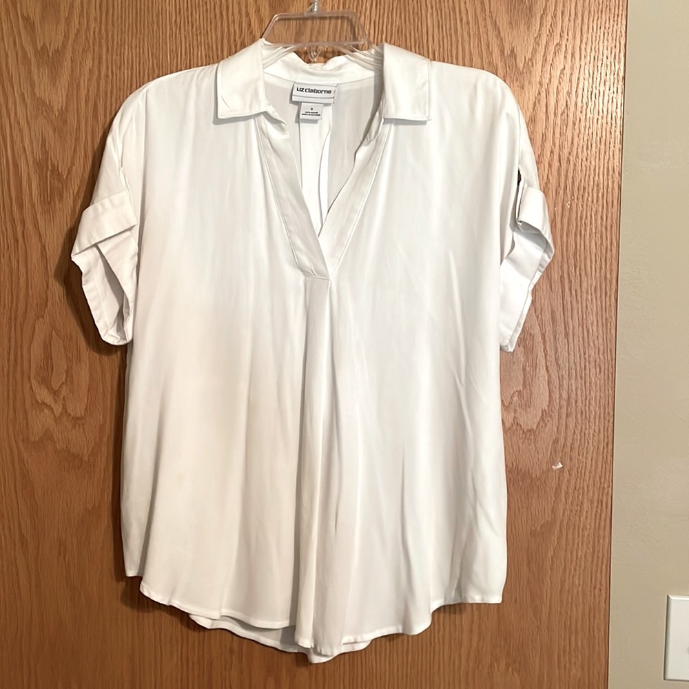 Liz Claiborne whit blouse